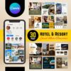 Editable Social Media Post for Hotels