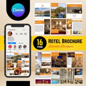 Hotel e-Brochure 16 Pages Editable Template