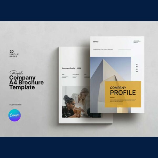 Company Profile Brochure Template - 20 Pages | A4 Size