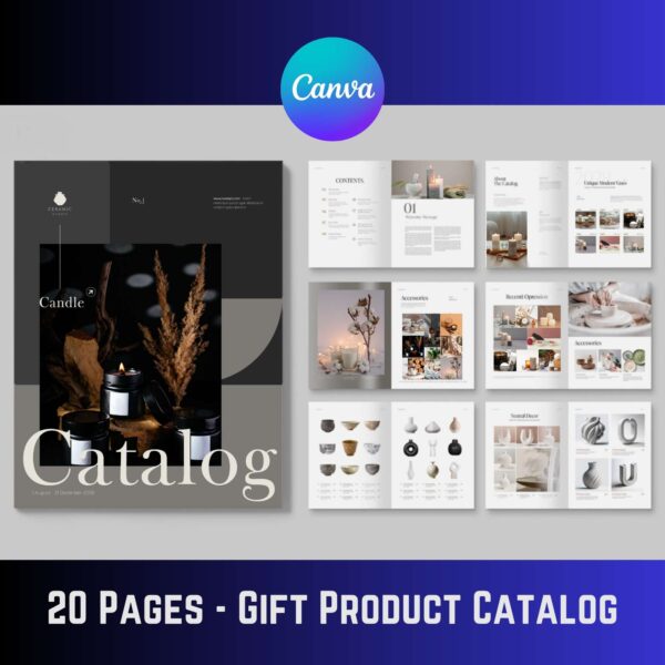 Gift Product Catalog Template A4 - 20 Pages